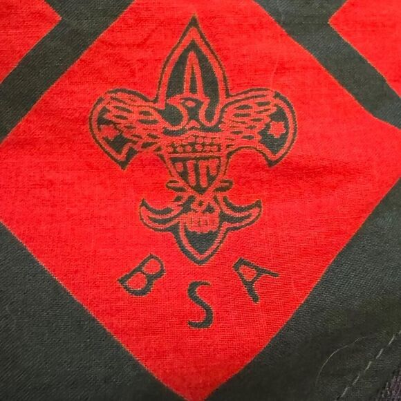 Boy Scouts of America BSA Green and Orange neckerchief Uniform - Picture 3 of 4